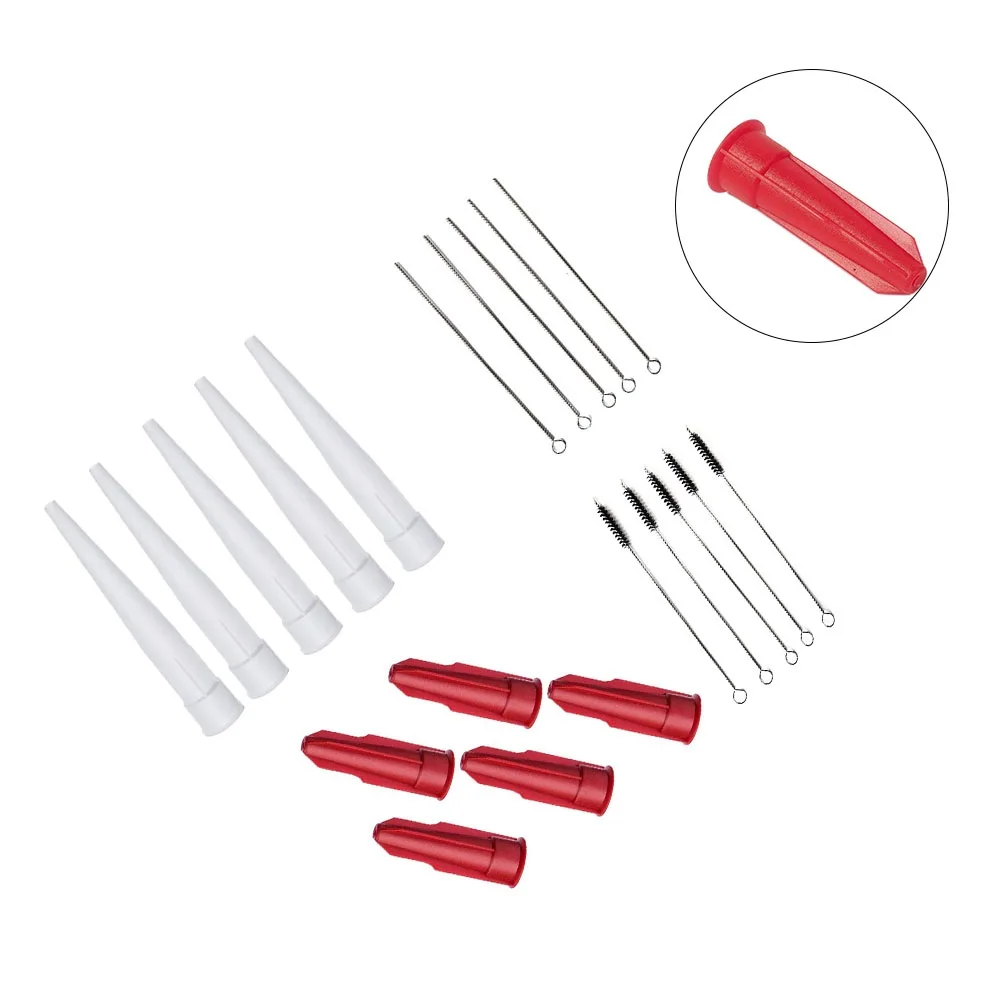 20PCS Rohr Silikon Düse Kappe Abdeckung Kunststoff Patrone Spitze Wiederverschließbare Ersatz Silikon Öffnen Abdichten Rohre Hand Werkzeug teile