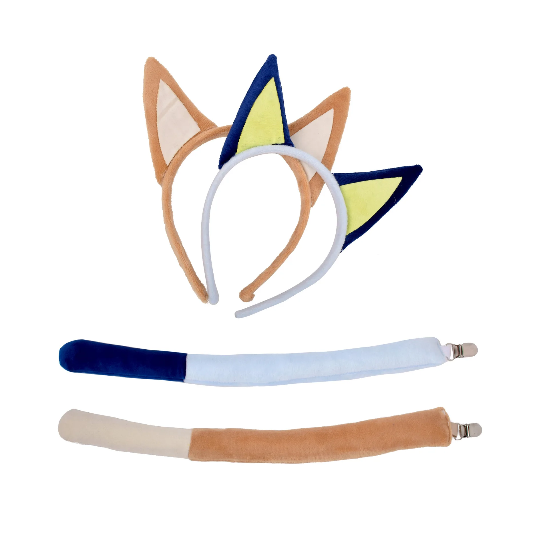Niedlicher Plüsch-Hundeohren-Haarreif, Schäferhund-Charakter-Stirnband, Modisches Kostüm-Accessoire für Kinder, Halloween-Verkleidungsparty – Detail 1