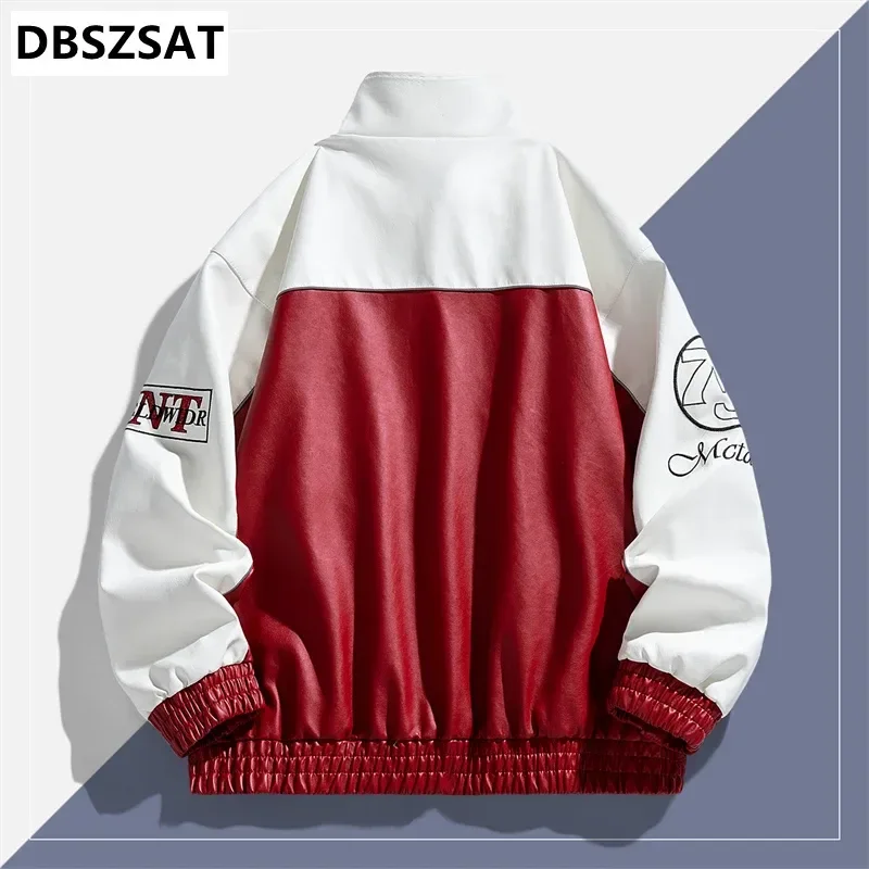 Fishing Jacket 2029  Handsome Winter Outdoor Leisure Imitation Leather Jacket Windproof Breathable Jacketadidas Padding Coat