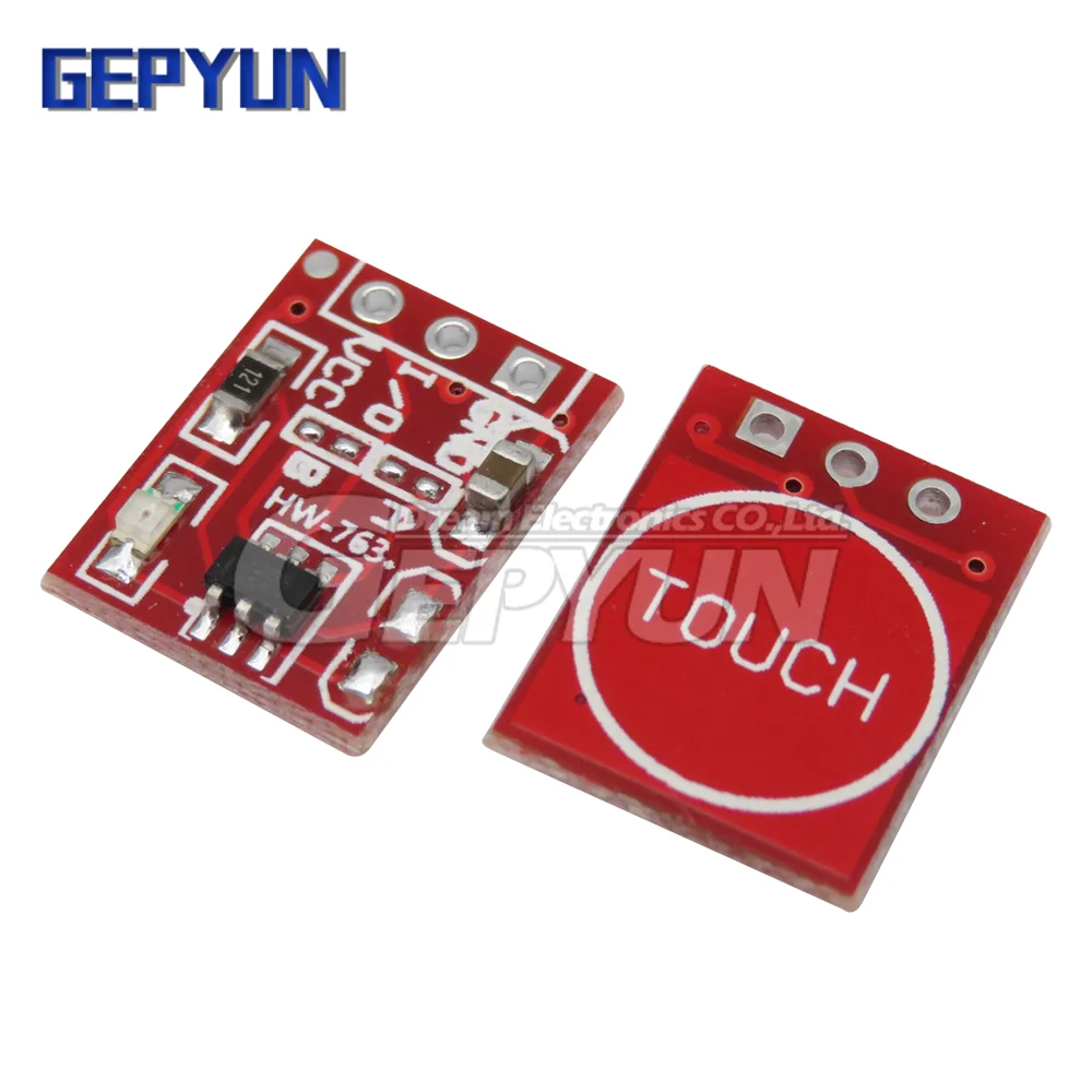 Bouton Tactile Autobloquant TTP223, Puzzles Tech, Type Itor, Canal Unique, Capteur de Commutateur, 10 Pièces