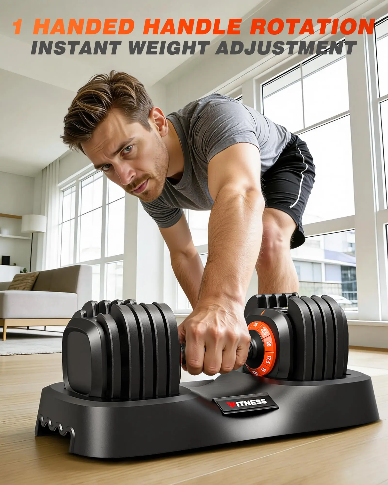 Adjustable Dumb Set for Home Gym Strength Training