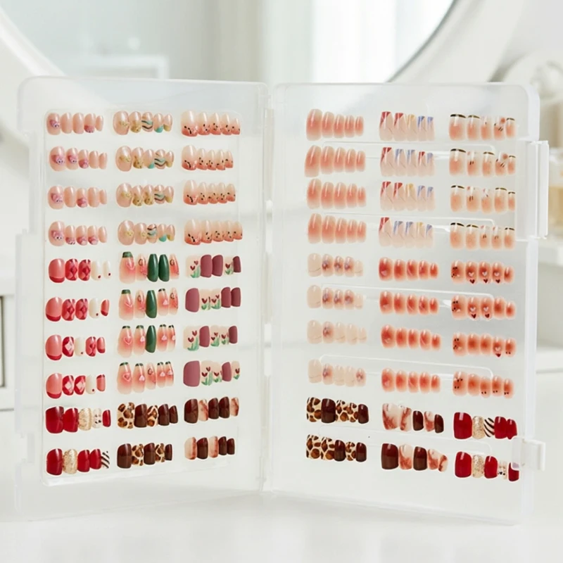 

1Pc Home Transparent Large Capacity Nail Art Storage Box Large Capacity Display Board DIY Simple Organizer Storage Box