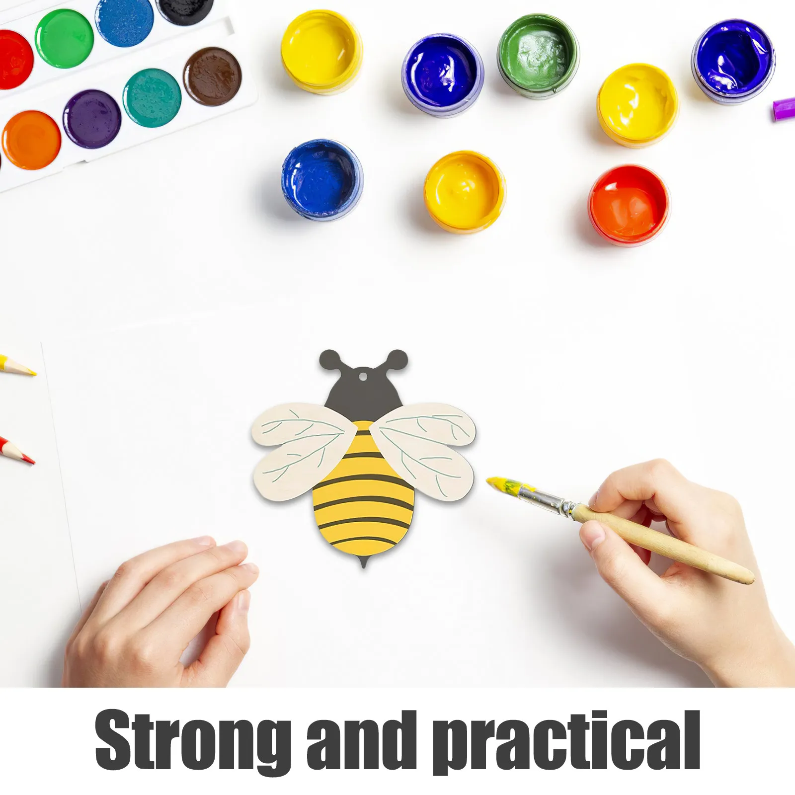 

20 шт. деревянных заготовок в форме пчел для поделок, декораций на свадьбу, день рождения, весенне-летнюю тематику, украшения для дома и класса