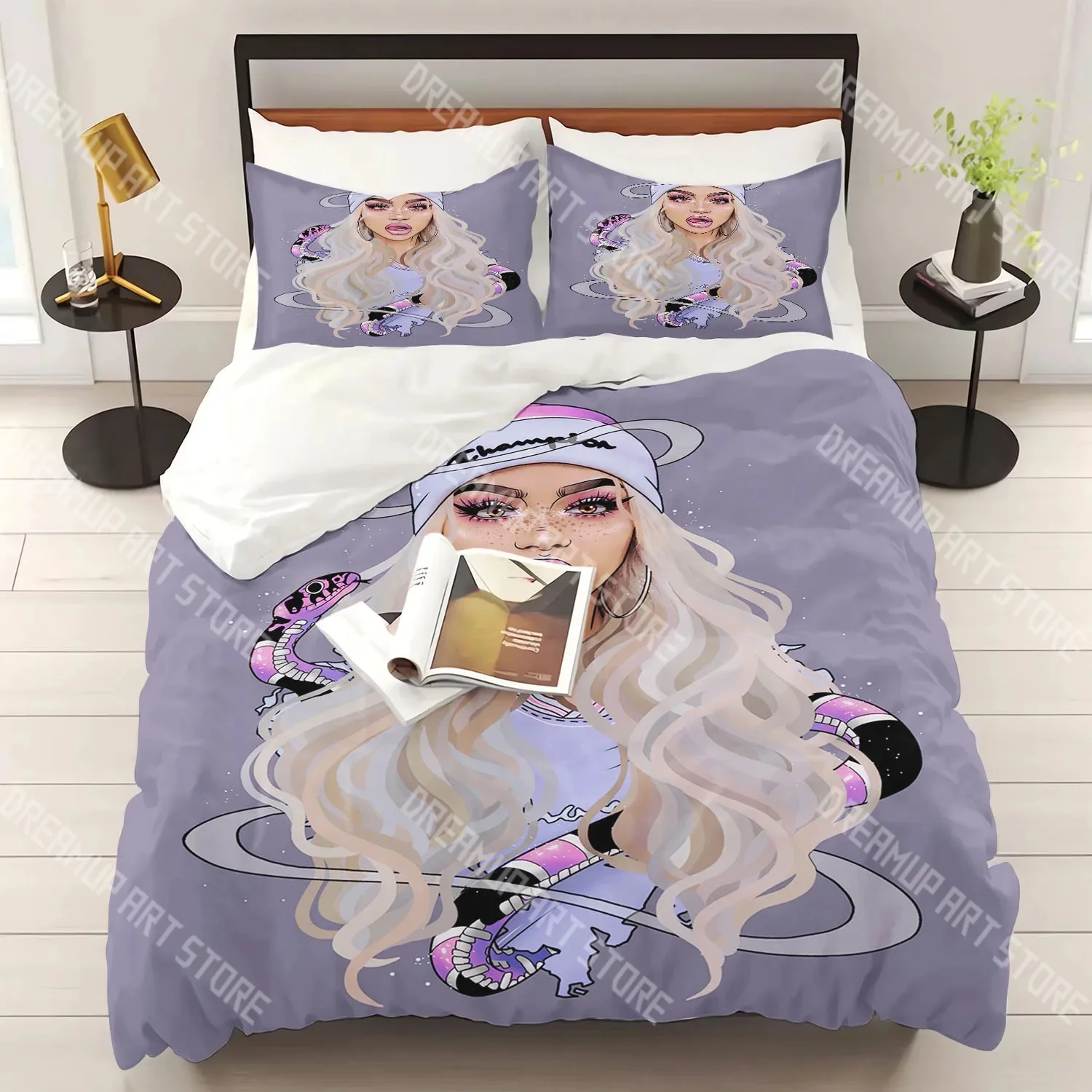 Fashion A-Ariana Singer Grande Bedding Set Single Twin Full Queen King Size Bed Set Kids Bedroom Duvetcover Sets Bed Sheet Set