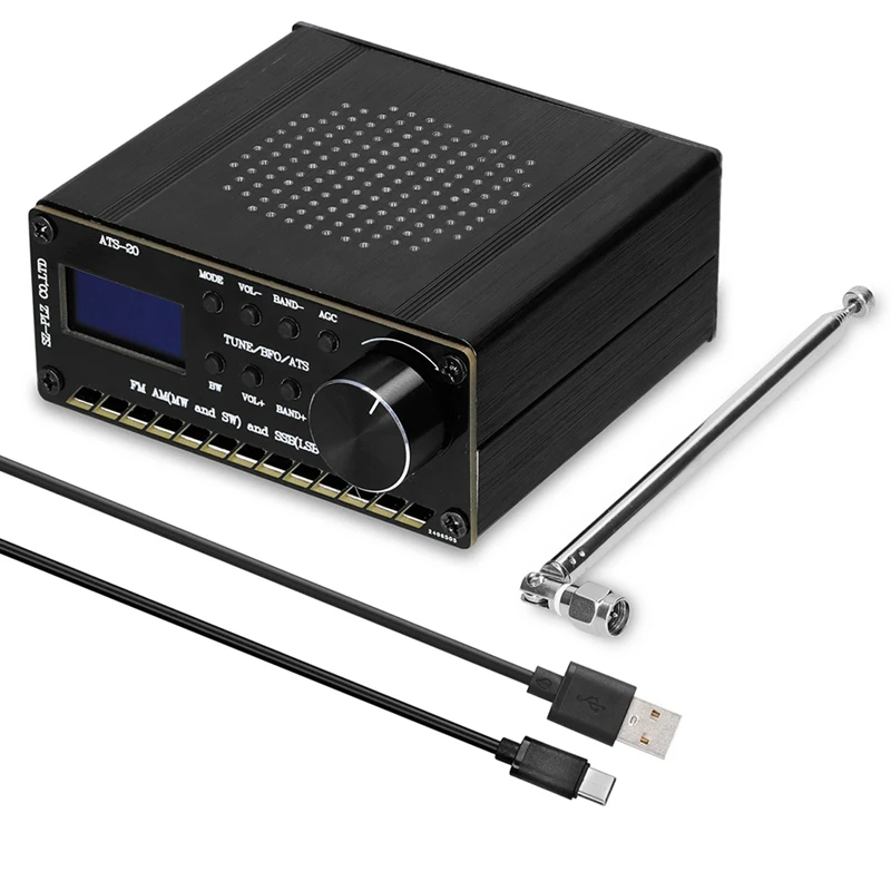 ATS-20 SI4732 Full Waveband Radio Receiver FM AM (MW And SW) SSB (LSB And USB) Covering Commercial Amateur Radio Bands