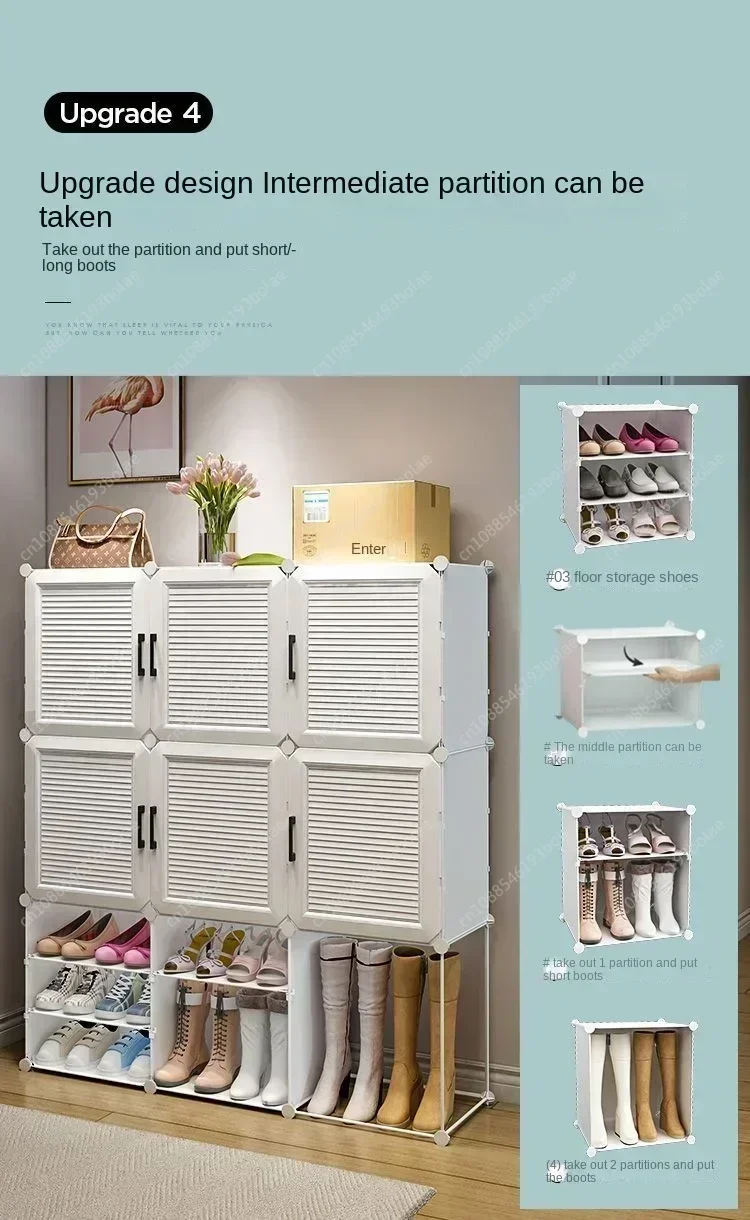 Modern Ev Ayakkabılık Dolabı Koridor Oturma Odası Katlanabilir Depolama Ayakkabı Kutusu Çoklu Katmanlar Toz Geçirmez Ayakkabı Rafı Yeni