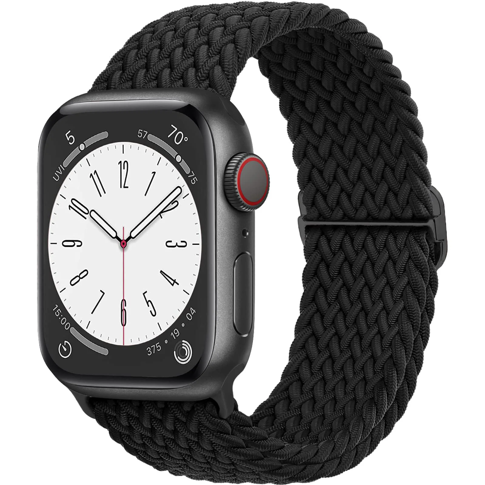 Solo Loop trenzado para Apple watch band 44mm 40mm 49mm 45mm 41mm 38mm pulsera de nailon elástico iWatch series 8 3 se 6 7 Ultra Correa