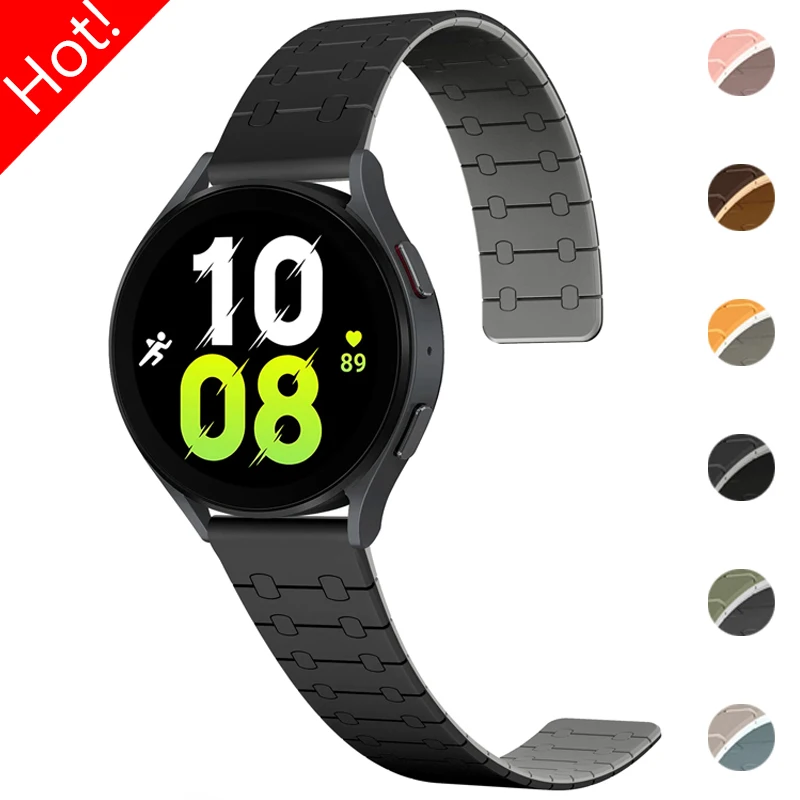 

22mm Silicone Strap for Samsung Galaxy Watch 3 Gear S3 Sports Magnetic Bracelet for Active 2 for Huawei Watch 4Pro GT4 GT3 3Pro