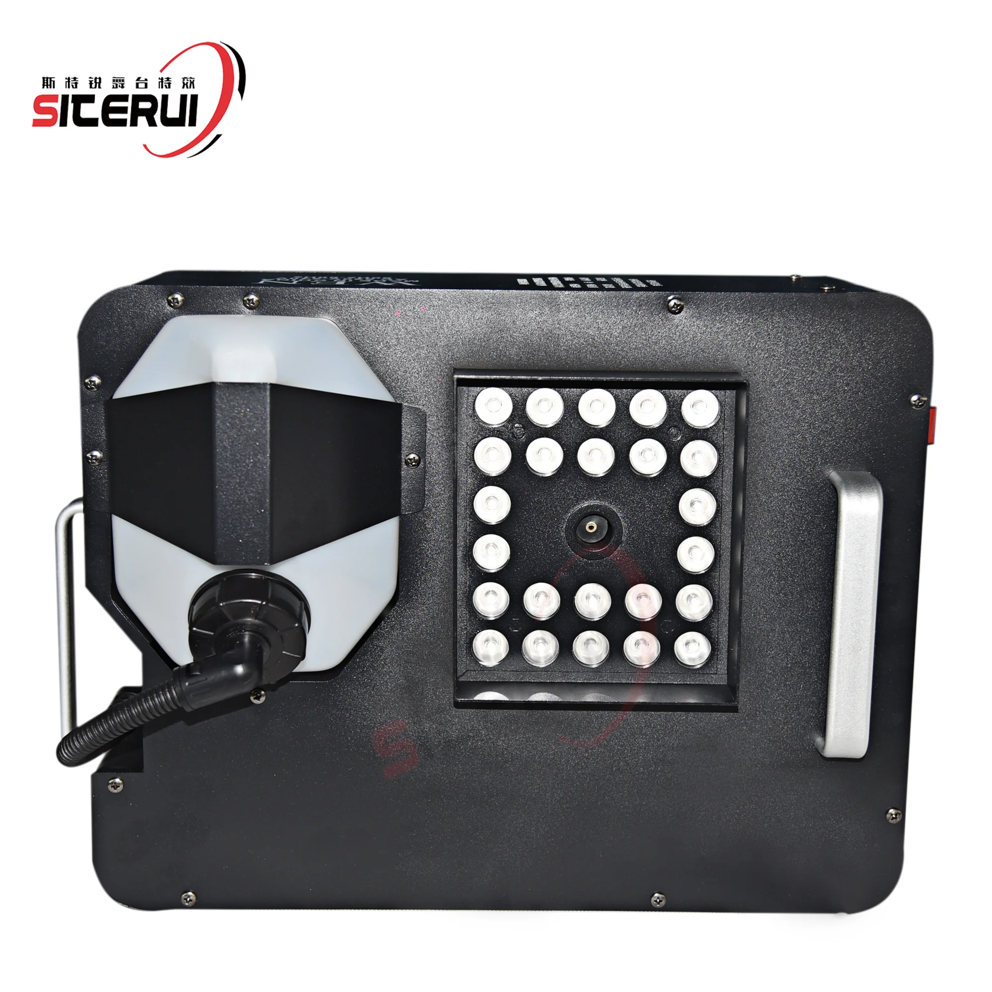 SITERUI digital display LED 1500W 24*3W fog machine with DMX and wireless remote control for Wedding Stage Theater Party Bars