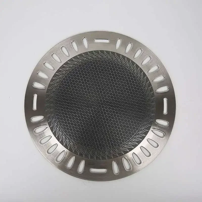 Sell like hot cakes 304 three-layer steel barbecue dish special wheat rice stone coated spring wire