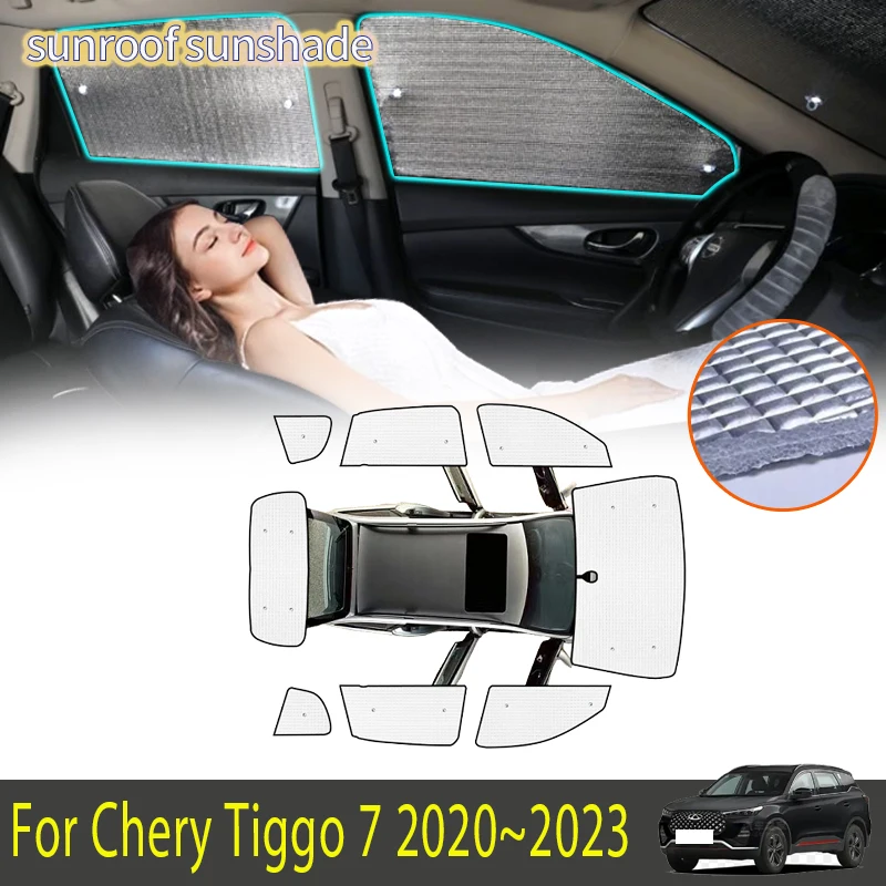 

Для Chery Tiggo 7 2020 2021 2022 2023 MK2 автомобильные аксессуары солнцезащитный козырек Солнцезащитный козырек для лобового стекла затенение для боковых окон автозапчасти