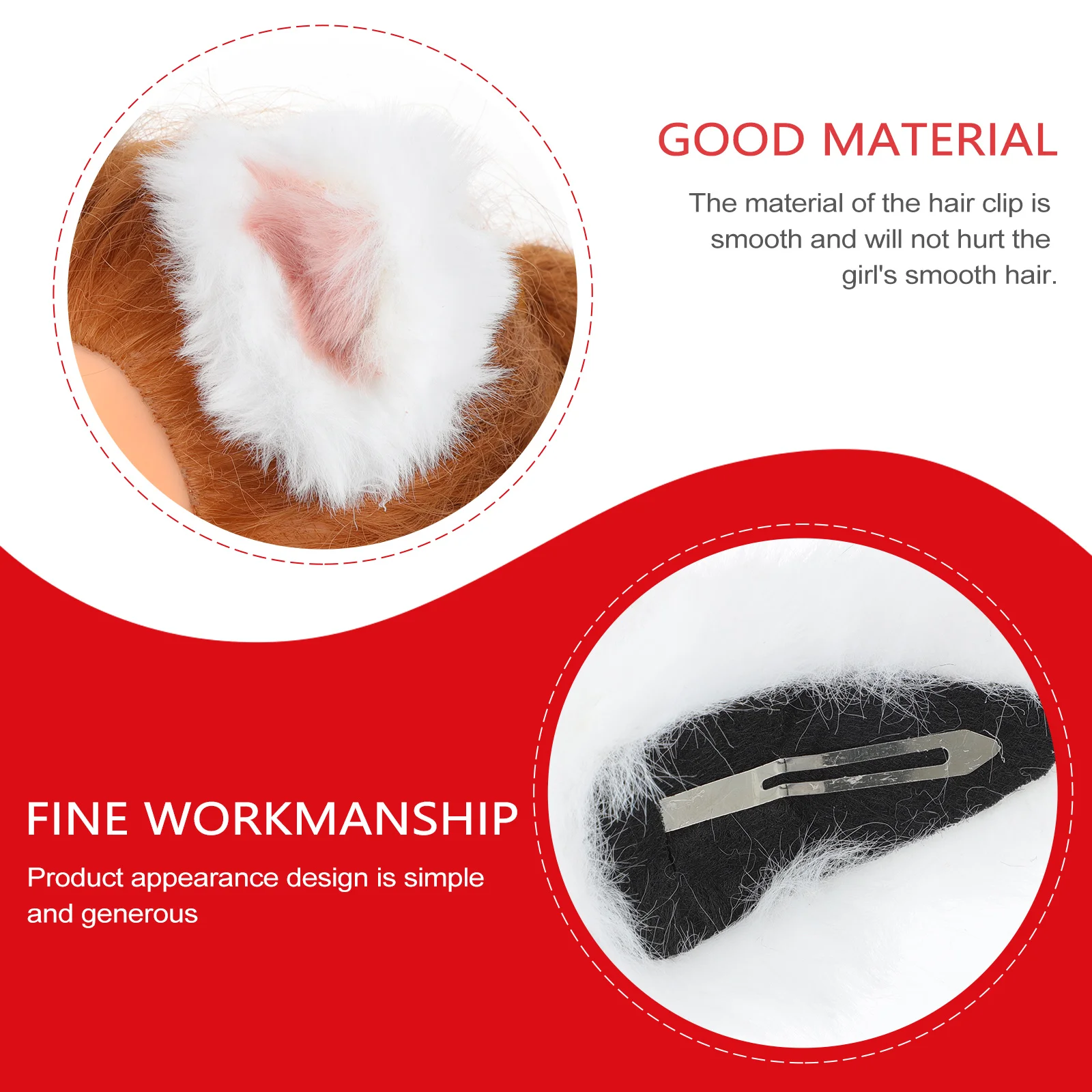 

Cat Ears Clip For Girls Kitten Headpiece Furry Ear Hair Accessories Party Halloween Cosplay Kids Hair Clips