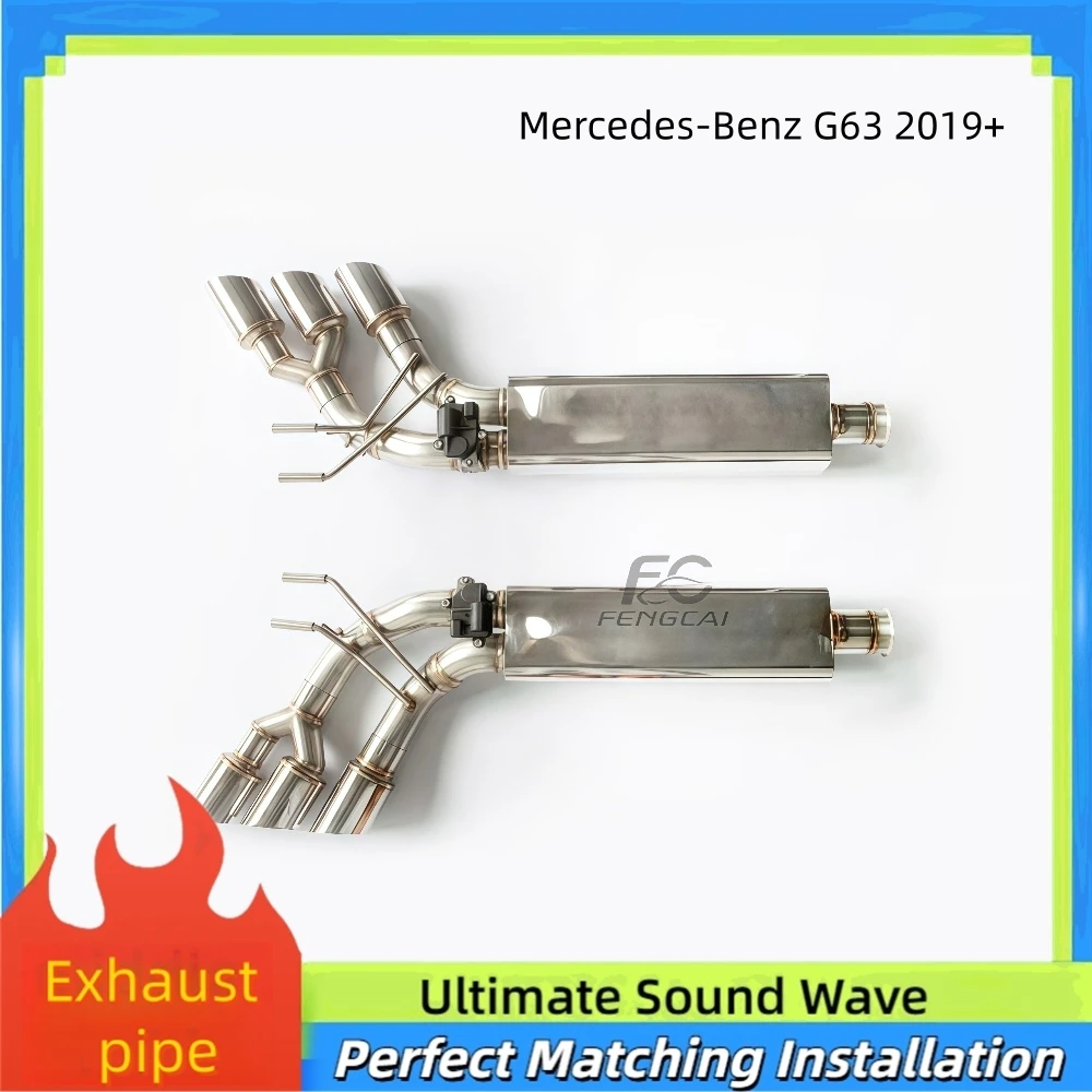 

Оптовая продажа с фабрики выхлопной системы Catback для Mercedes-Benz G63 2019+ специальная нержавеющая сталь с глушителем с клапаном, автозапчасти