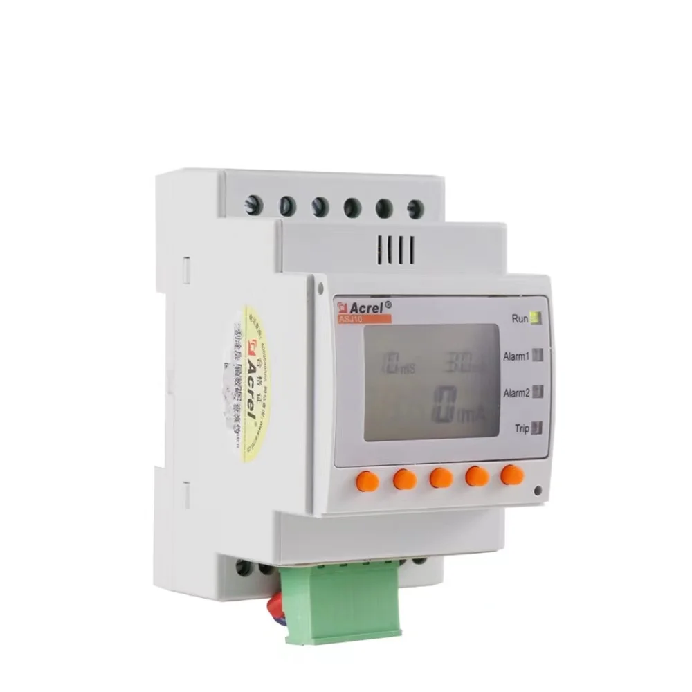 ASJ10L-LD1A/C LCD Earth Leakage Relay for on-the-spot and long-distance testing and resetting with RS485 communication