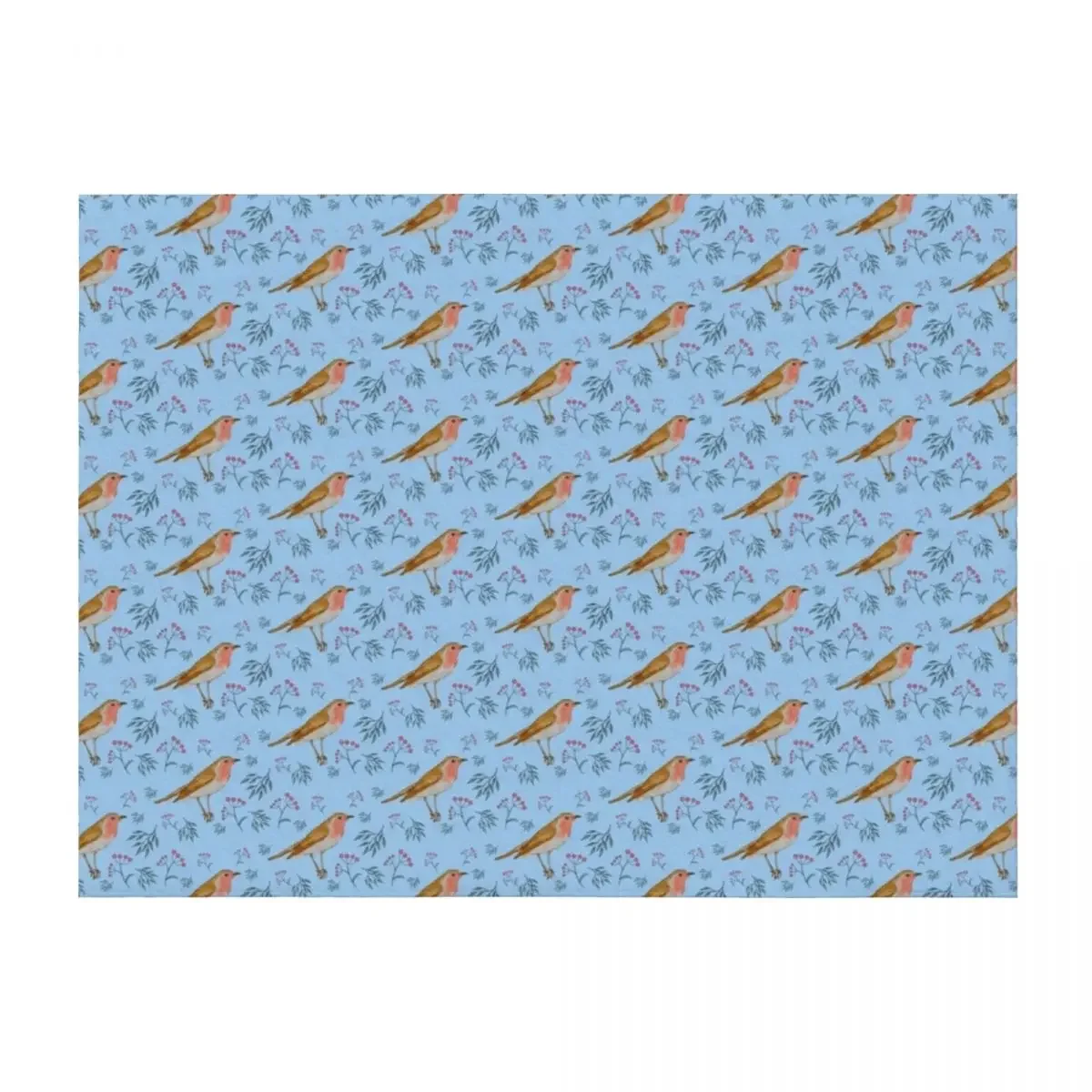 

Одеяло с Робин и ягодами для дивана, тонкое роскошное одеяло для декоративного дивана, летние постельные принадлежности, одеяла