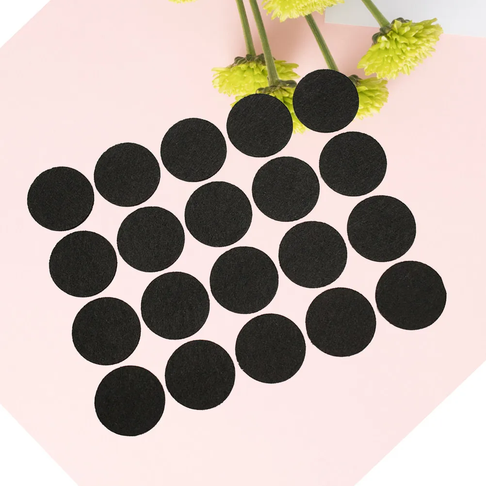 100Pcs Felt Feet Mats Self-adhesive Non-slip Furniture Pads Furniture Protectors Round Protective Mats Chair Feet Pads