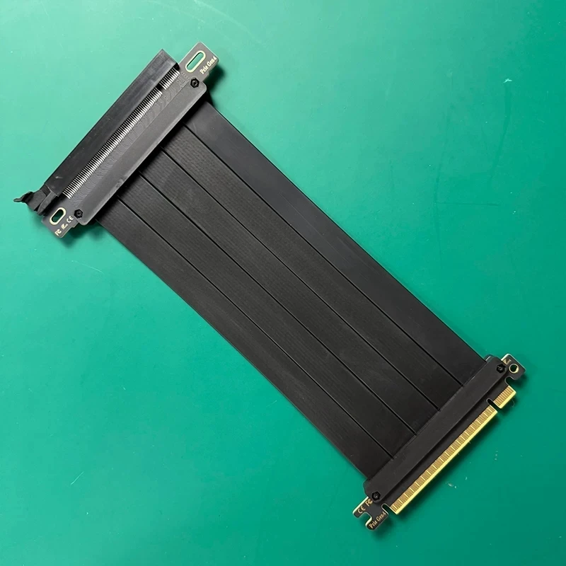 High Speed PCI Express 4.0 X16 Shielded 90° Riser Cable PCI-E 4.0 Graphics Cards Gen4/3 Riser Card Extension For GPU ATX Chassis