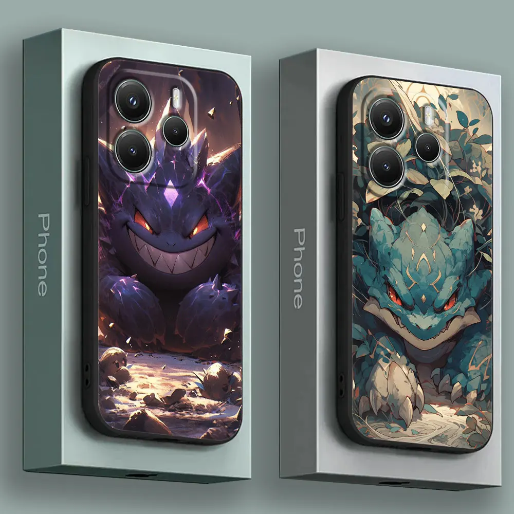 

GENGAR BULBASAUR CHARIZARD Phone Case for Xiaomi Redmi 14C 12C 10C 13C Redmi Note 14 13 12 11 10 Pro Plus 12S 11S Pokemons Cover