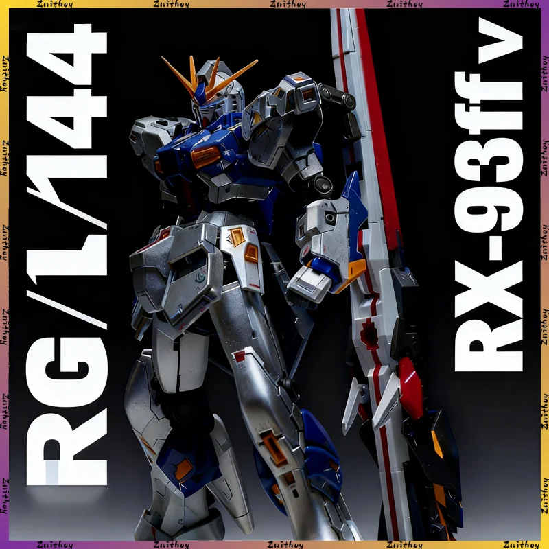 RG 1/144 Fukuoka Nu Gundam كامل المفاصل القابلة للتطبيق المفاجئة صالح أطقم منمذجة عالية التفاصيل الجمعية عمل الشكل سطح المكتب جمع حلية