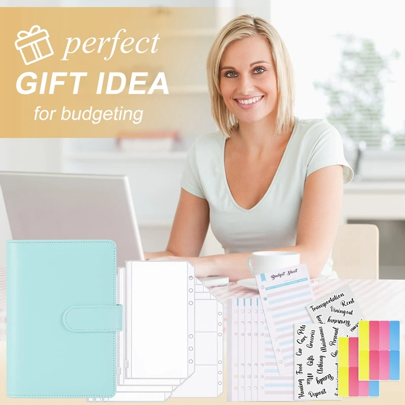 45 ชิ้น Budget Binder พร้อมซิปซองสําหรับตั๋วเงินคูปองการ์ด, Budget Planner สําหรับประหยัดเงิน, เงินสดซอง