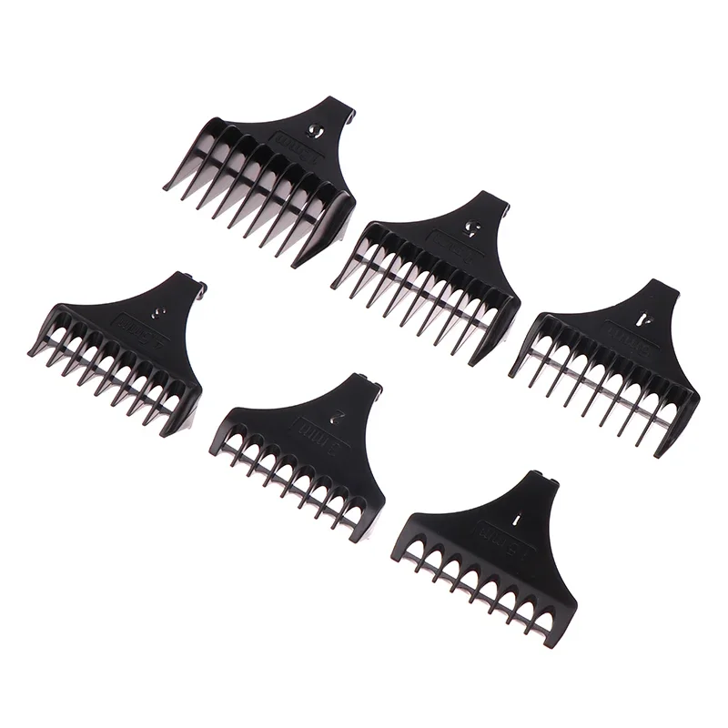 6Pcs/set For T9 1.5/3/4.5/6/9/12 Mm Professional Hair Trimmer Limit Comb Universal Guards Hairdresser Hair Cutting Guide Barber
