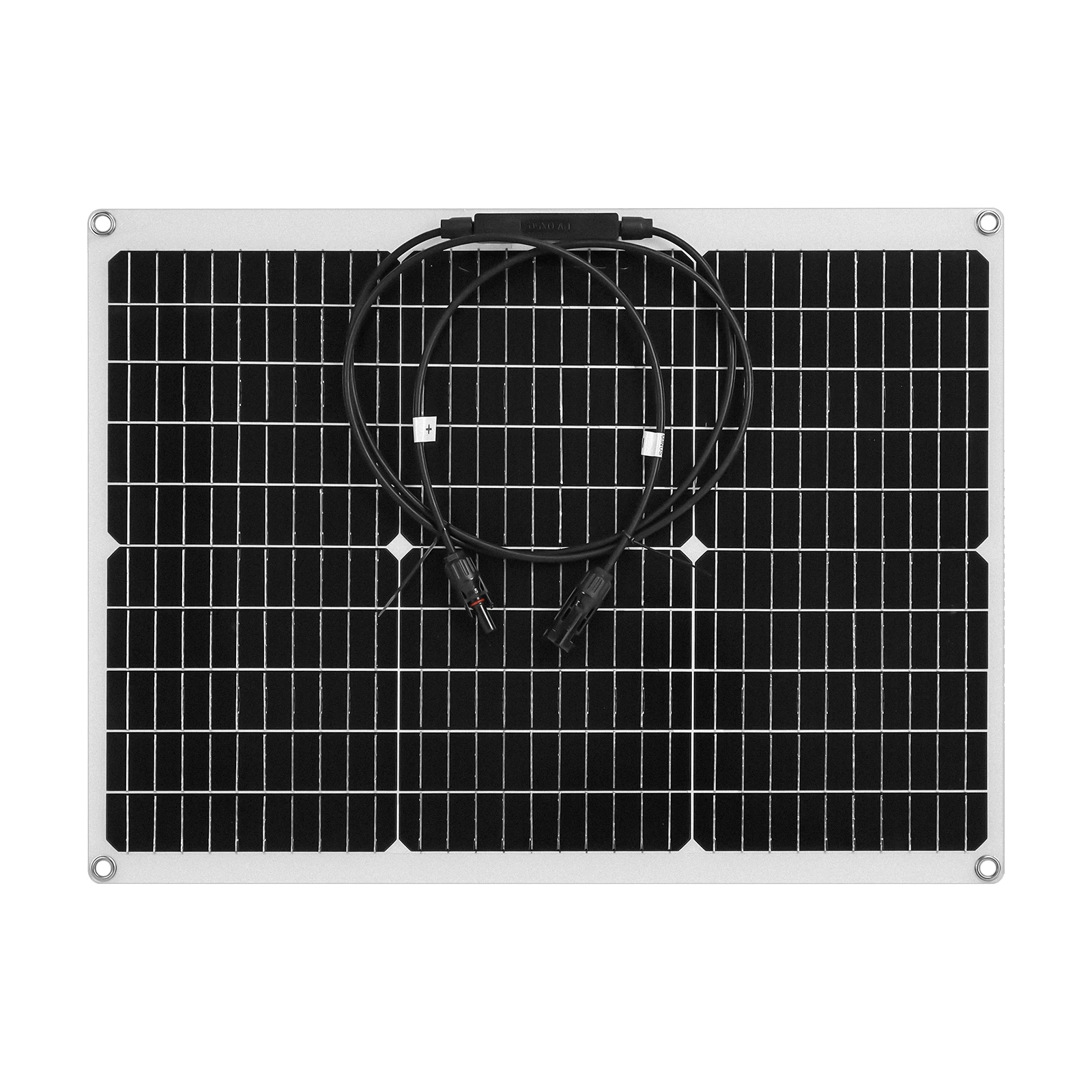 Imagem -06 - Ggj-painel Solar Flexível Carregador de Bateria com Conector pv Max 18v para Camping rv Controlador Solar de Energia Opcional 40w Sistema 12v