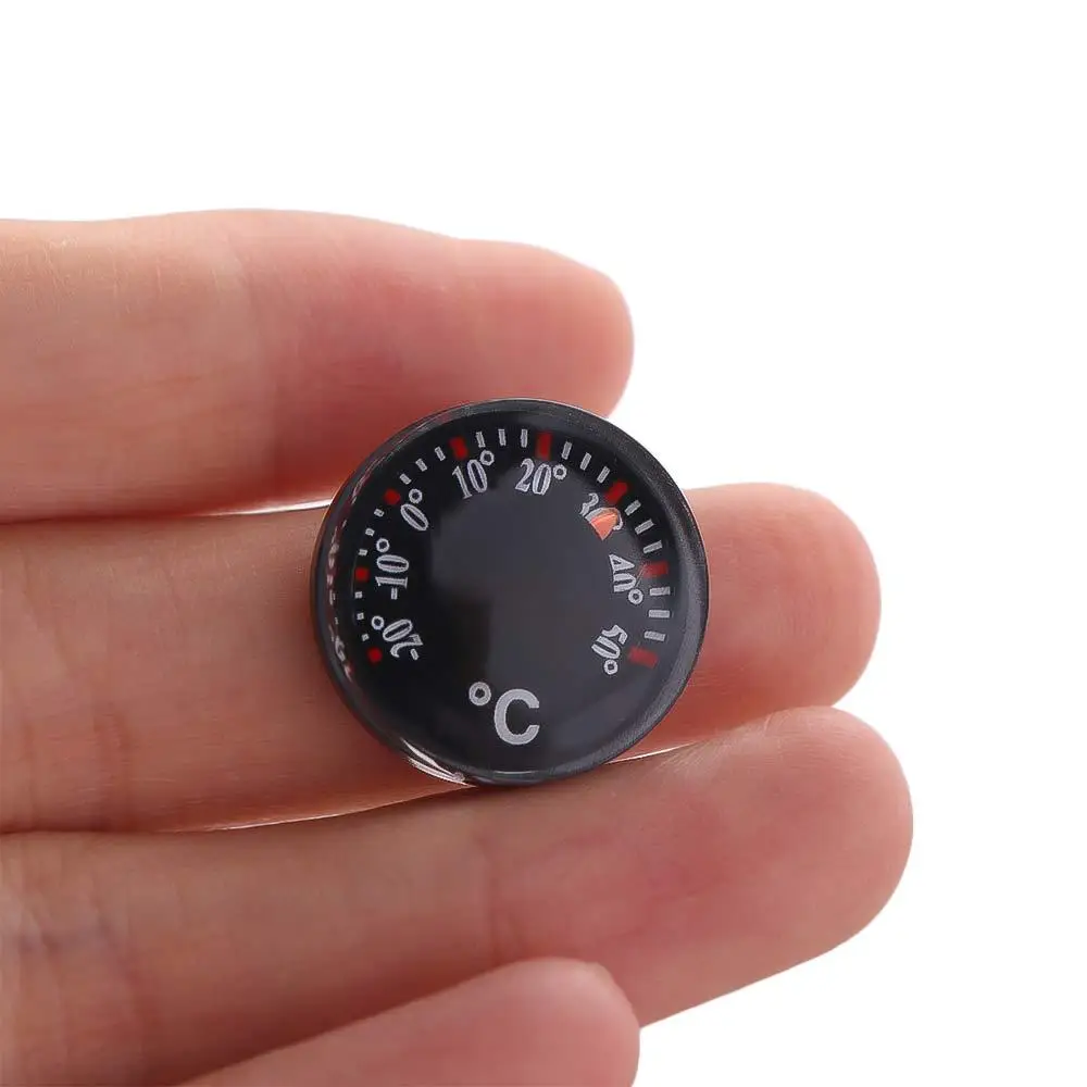 Mini Circular Thermometer Waterproof Scale Measurement Dial Thermometer 20mm Plastic High Accuracy Thermometer Kitchen