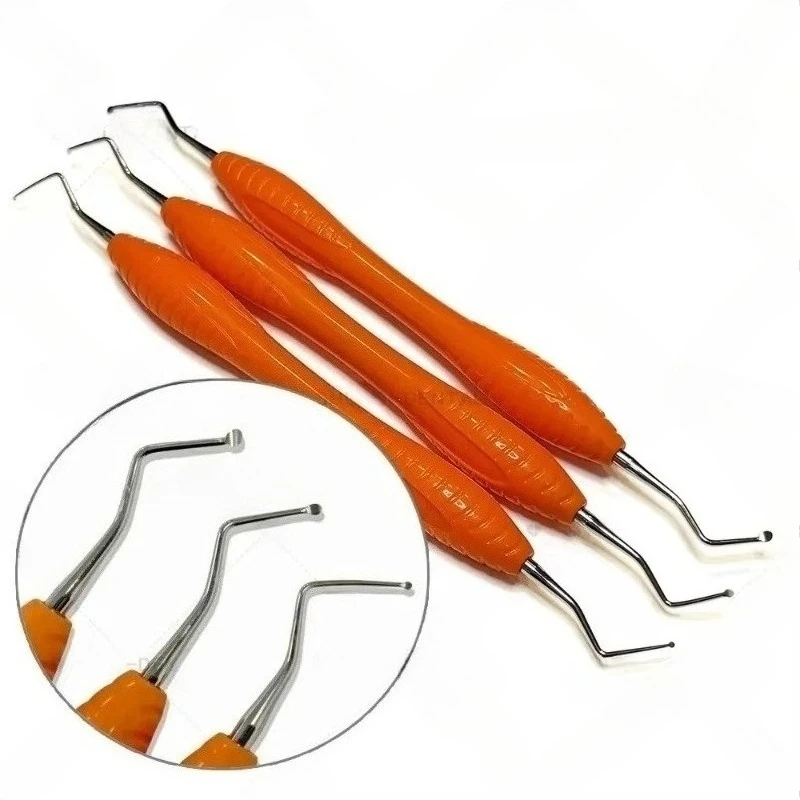 

NN Silicon Handle lab Scaler Spoon lab Excavator Spoon Tooths Cleaning Excavator Elevator Restorative tool