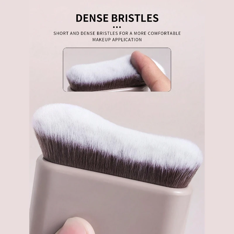 Grand pinceau de maquillage pour Contour, forme ondulée, professionnel, pour mélanger la poudre, pour le visage, les joues, mettant en valeur et le bronzage