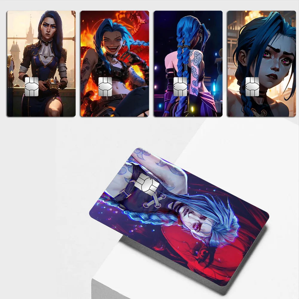 

A-Arcane Jinx Vi Stickers Stickers Suitable for large chip cards, bus cards bank cards stickers non-fading and waterproof
