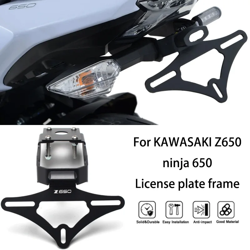 MTKRACING For KAWASAKI Z650 ninja 650 2017-2024 Tail Tidy Fender Rear Support License Plate Frame Rear Card