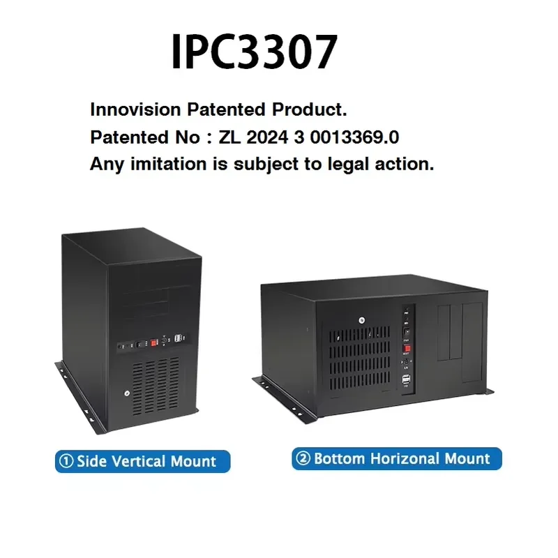BOLRZO High Quality ATX Wall Mounted Industrial Computer Chassis IPC3307 IPC Chassis Factory