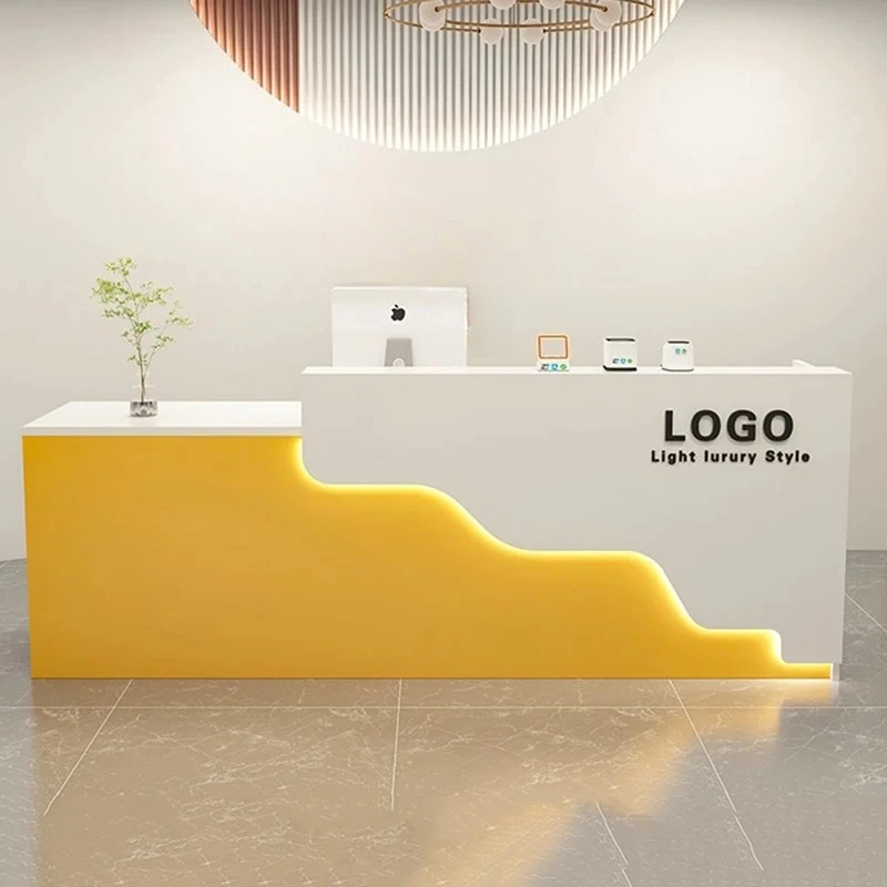 Elegant Luxury Reception Desk Unique Classic Simple Nordic Bar Counter Custom Decor Escritorios De Oficina Office Furniture