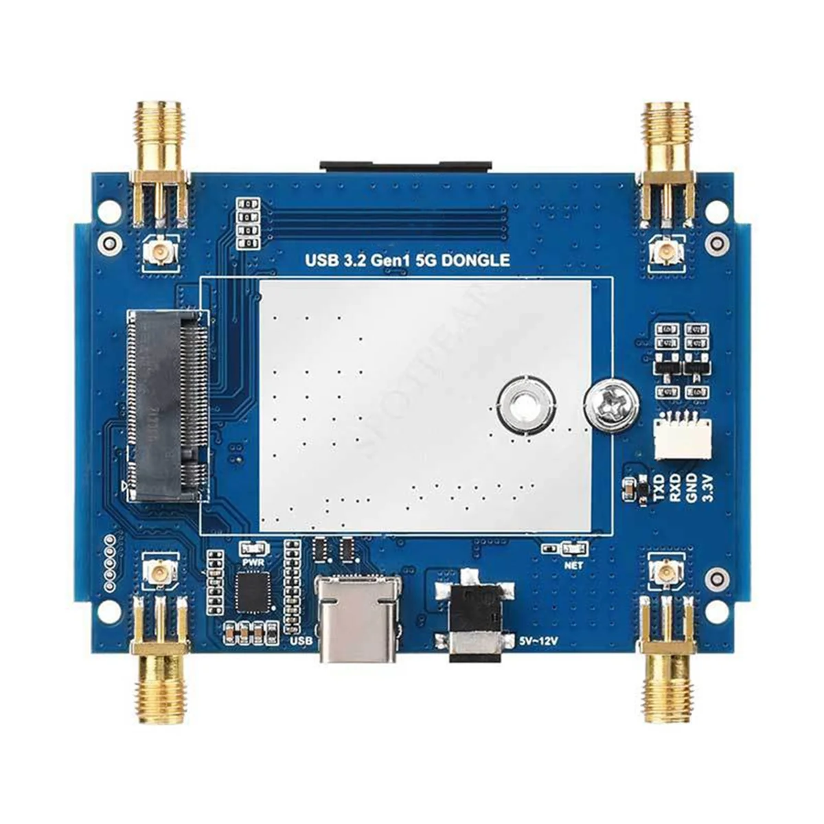 

2025+5G M.2 Key B USB Adapter Dongle for SIM8202/SIM8262/RM520/RM530 Modules USB 3.2 to M.2