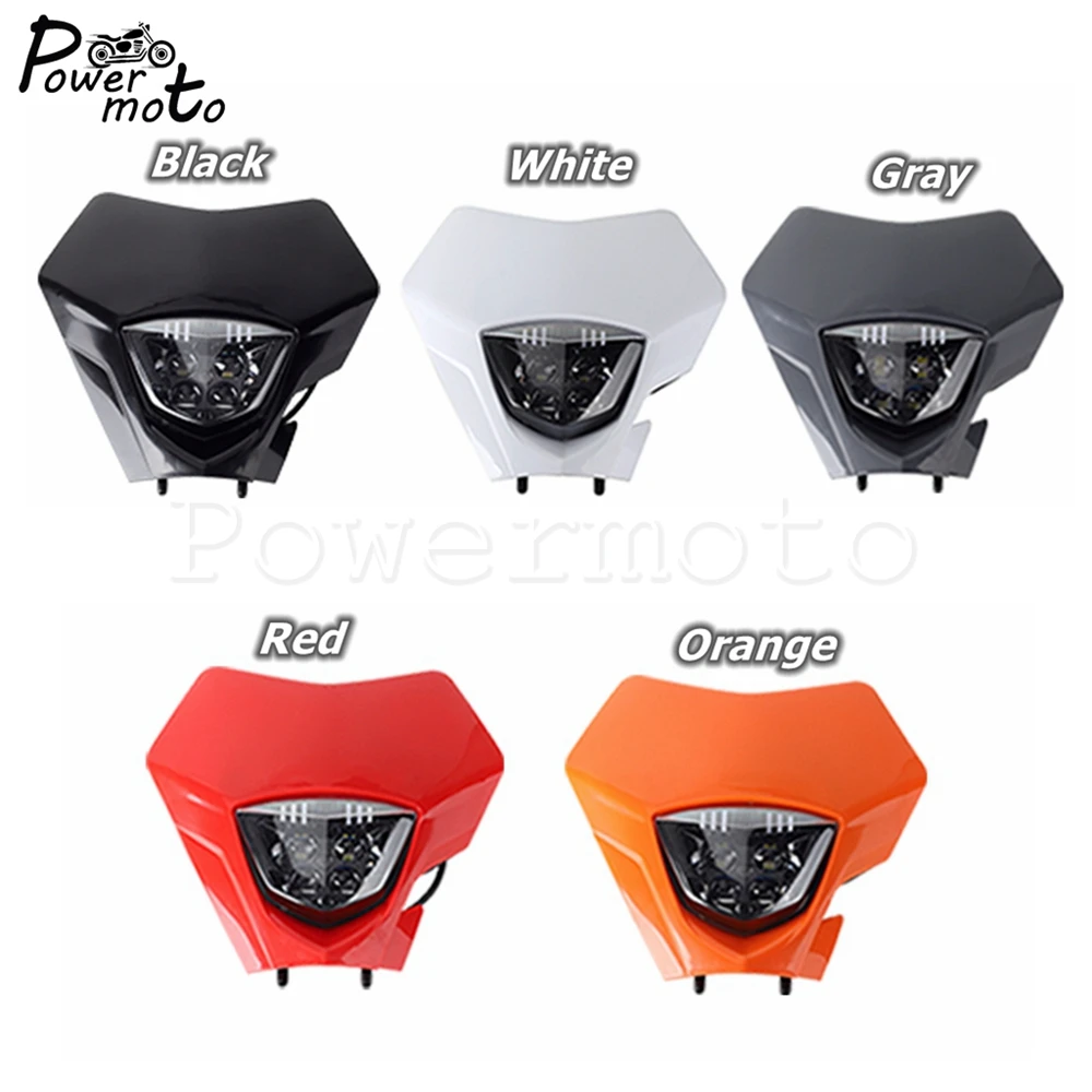 12V LED Motocross Headlight Hi/Lo Beam DRL Head Lamp For GASGAS EC EC250 EC300 EC250F EC300F Off Road Bikes Headlamp 2021-2023