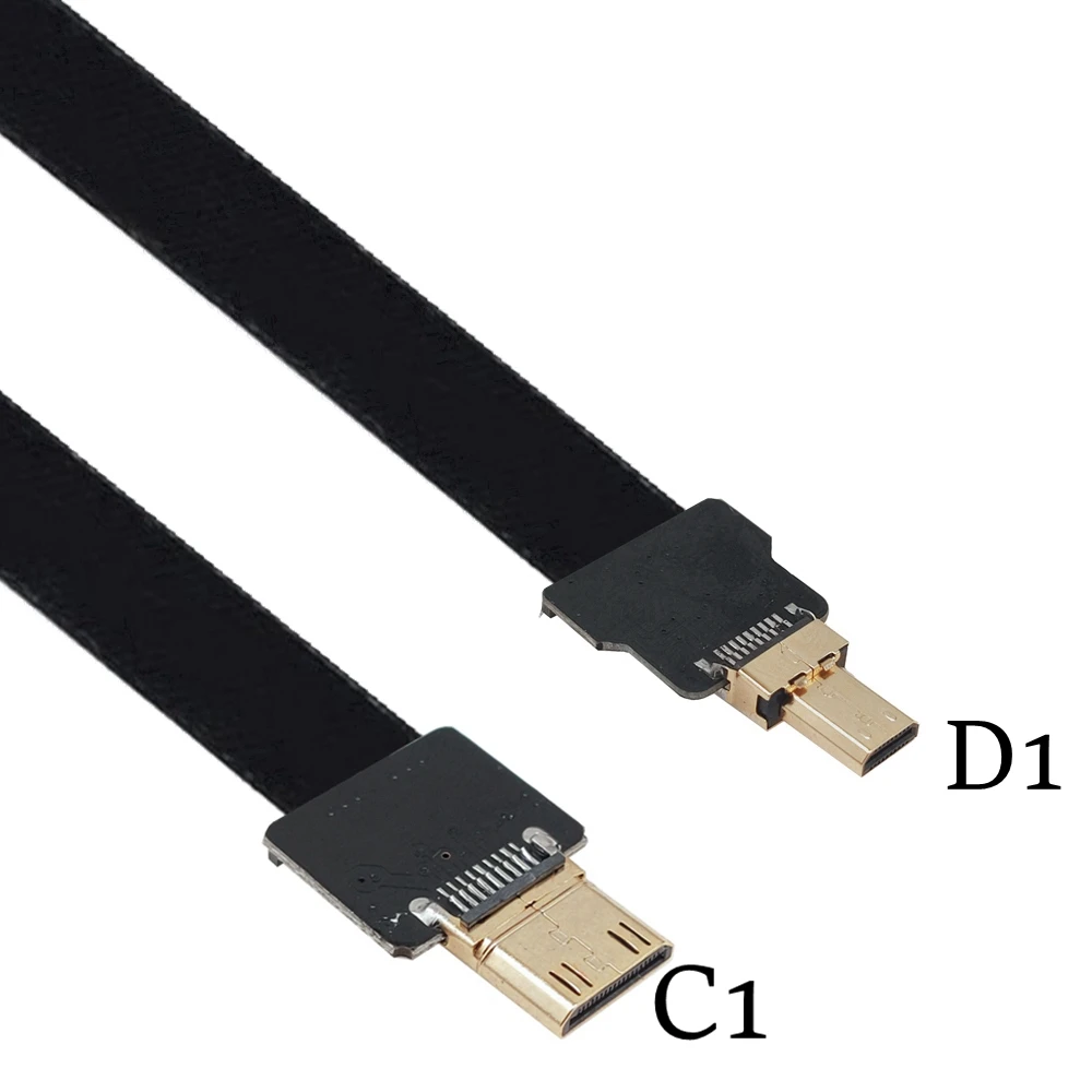 

Camera Mini HD Multimedia Interface Aerial Camera Cable Standard Male and Female Bend Up and Down Ultra Thin Extended HD Cable