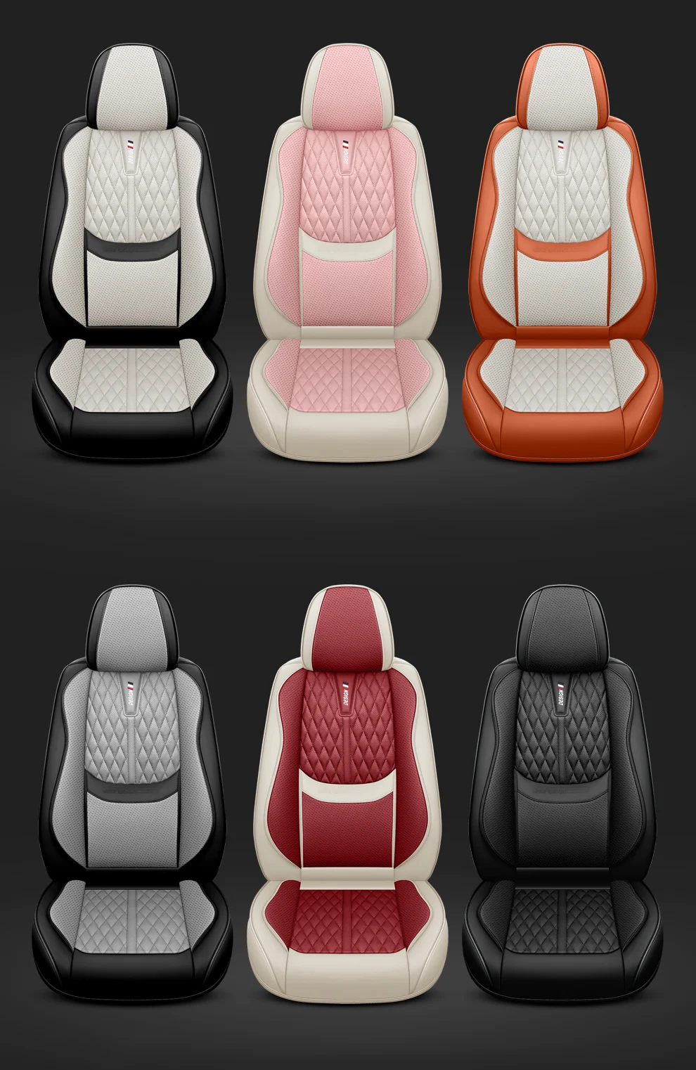 2025 Hochwertige Nappa-Leder Luxus-Autositzbezüge für Toyota Aygo Hilux Jetour X70 Plus Ford Mondeo MK5 Innenausstattung – Detail 6