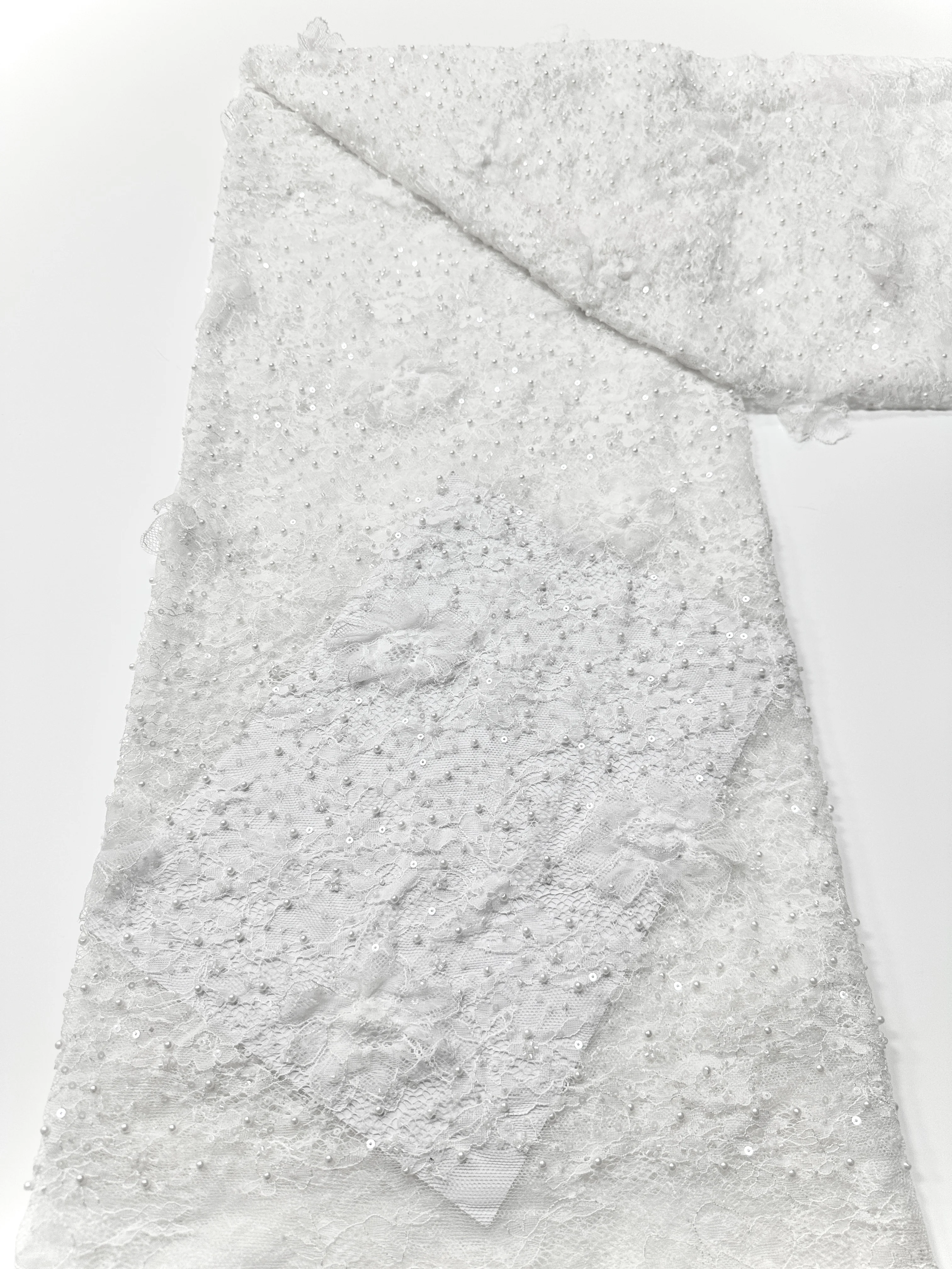 جودة عالية فاخرة ثلاثية الأبعاد الدانتيل الترتر العريس الحبل الأفريقي الفرنسية شبكة الدانتيل تول النسيج نيجيريا حفل زفاف الخياطة