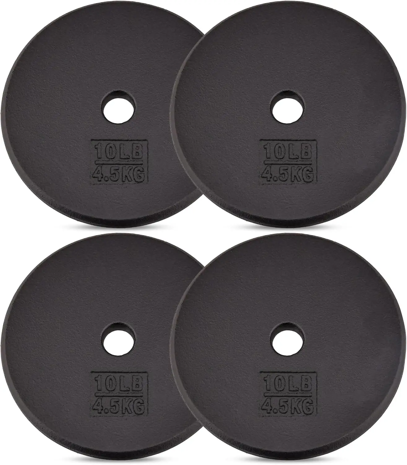 

Cast Iron Weight Plates for Strength Training - 1 Inch Hole, Multiple Weights from 5LB to 25LB (Single or Set)