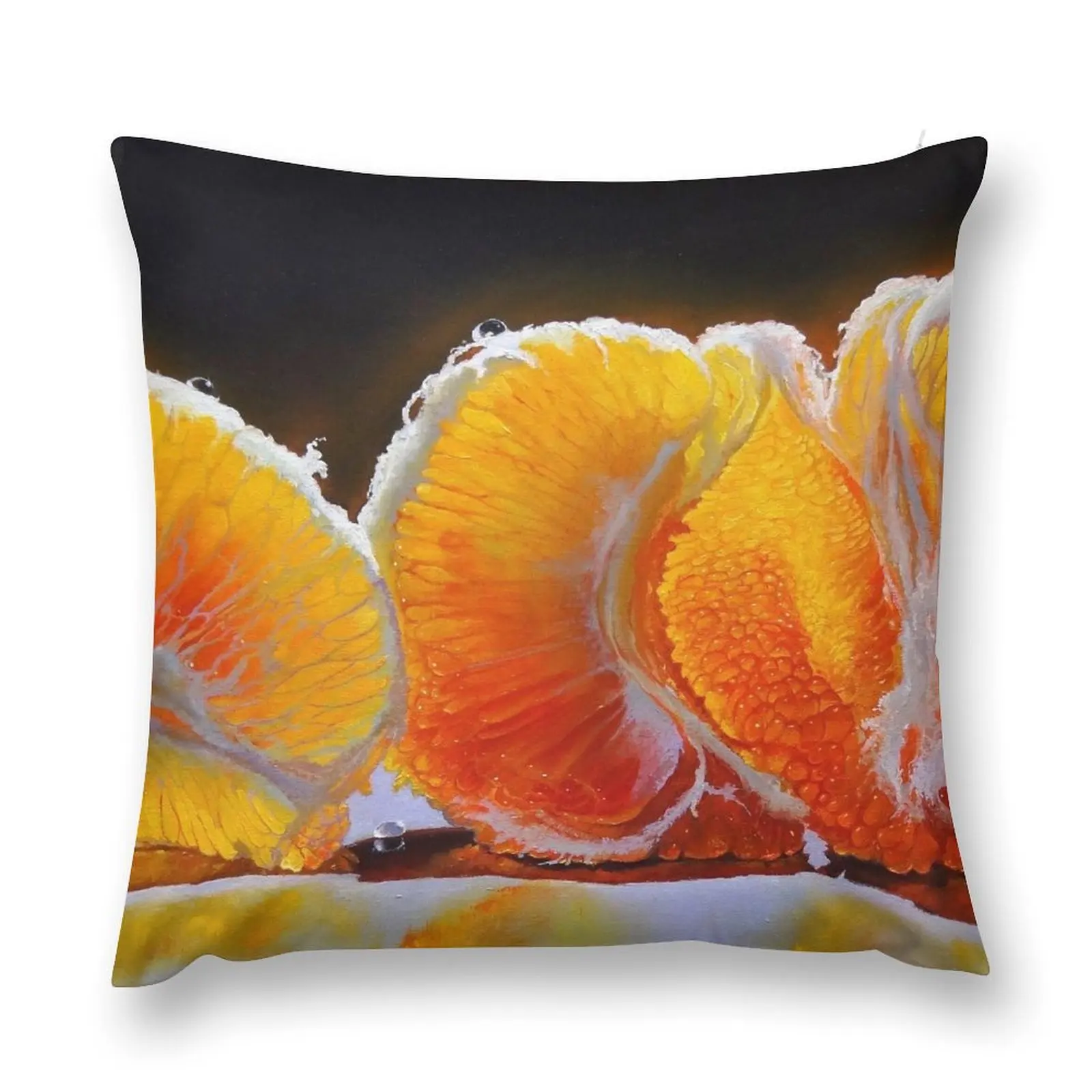 Sunlit Tangerines Throw Pillow Pillow Case Decorative Sofa Cushions pillow