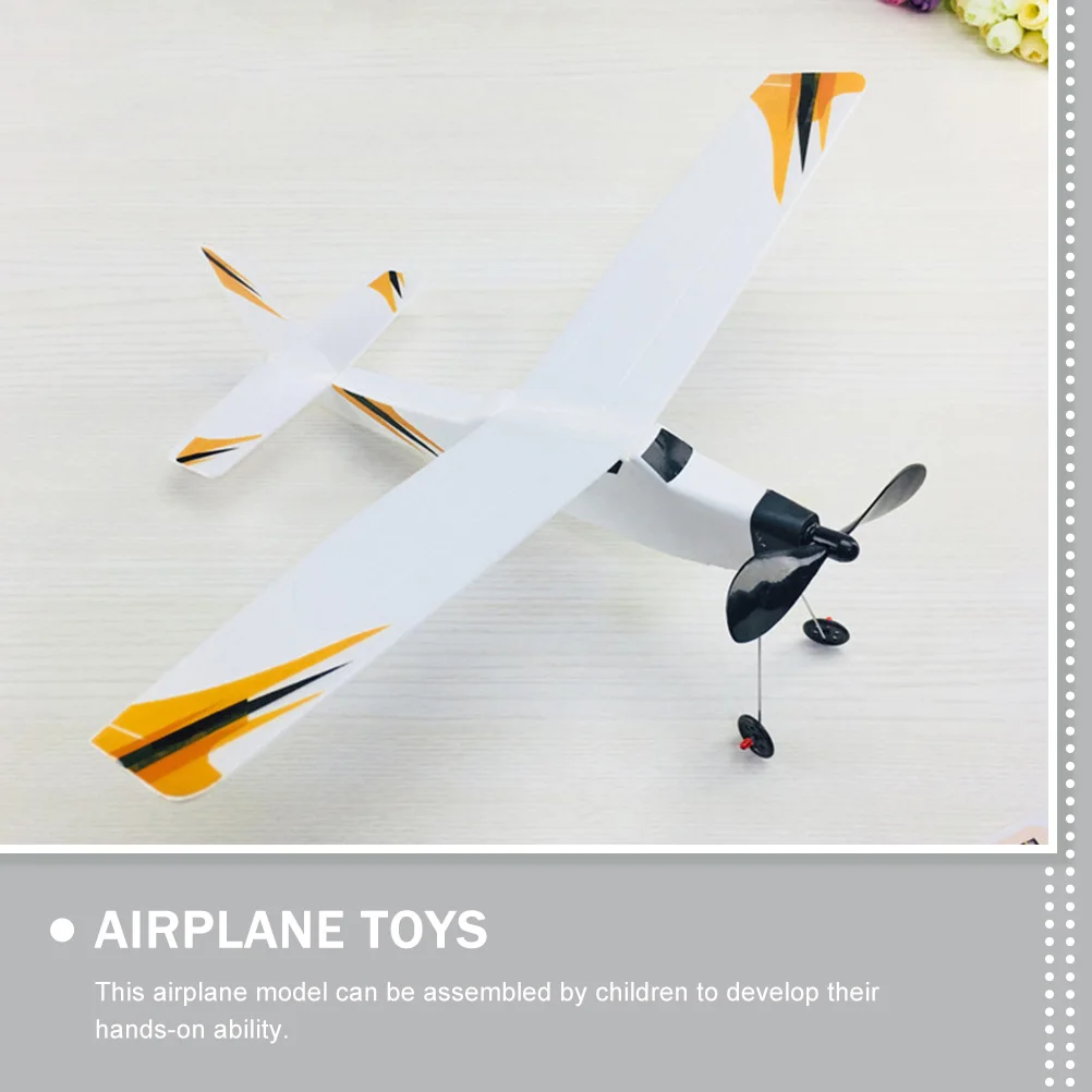 2 Pcs Foam Plane Kids Toys Airplane Glider Educational Assemble Aircraft Planes Plastic Model Child