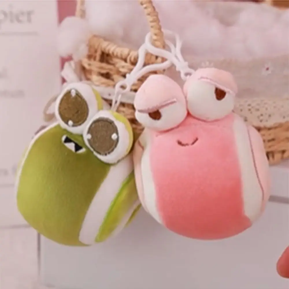 Stuffed Animals Snail Backpack Pendant Creative Super Cute Snail Swiss Roll Keychain Cartoon Soft Doll Plush Toy Brithday Gift