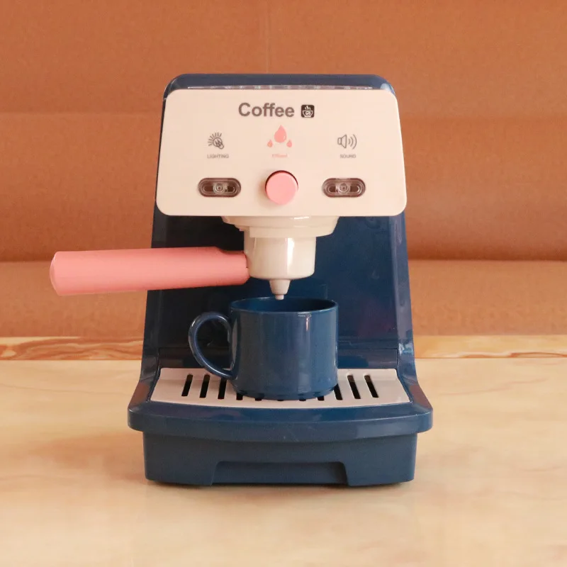 Simulazione Macchina da caffè elettrica con illuminazione e suono Mini elettrodomestici giocattolo Set di giocattoli da cucina per bambini Gioco di ruolo per ragazze