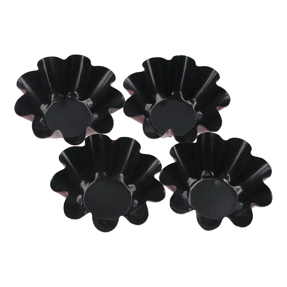 Bakeware Carbon Steel Egg Tart Molds Non-stick Mini Flan Pan Mold Reusable Creative Tartlet Baking Mold Pie Pizza