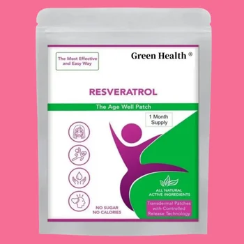 Resveratrol Yamaları - Transdermal Yamalar 30 Yamalar Bir Aylık Tedarik-ABD Yapımı