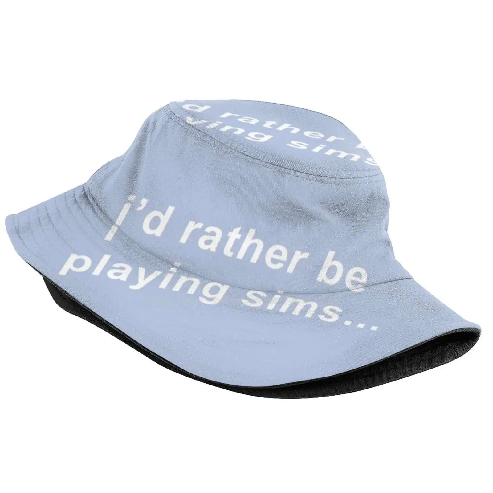 I'D Rather Be Playing Sims Sun Cap Fisherman Hat Bucket Hats The Sims 2 The Sims 3 The Sims 4 Thesims3 Thesims4 Gaming Gamer