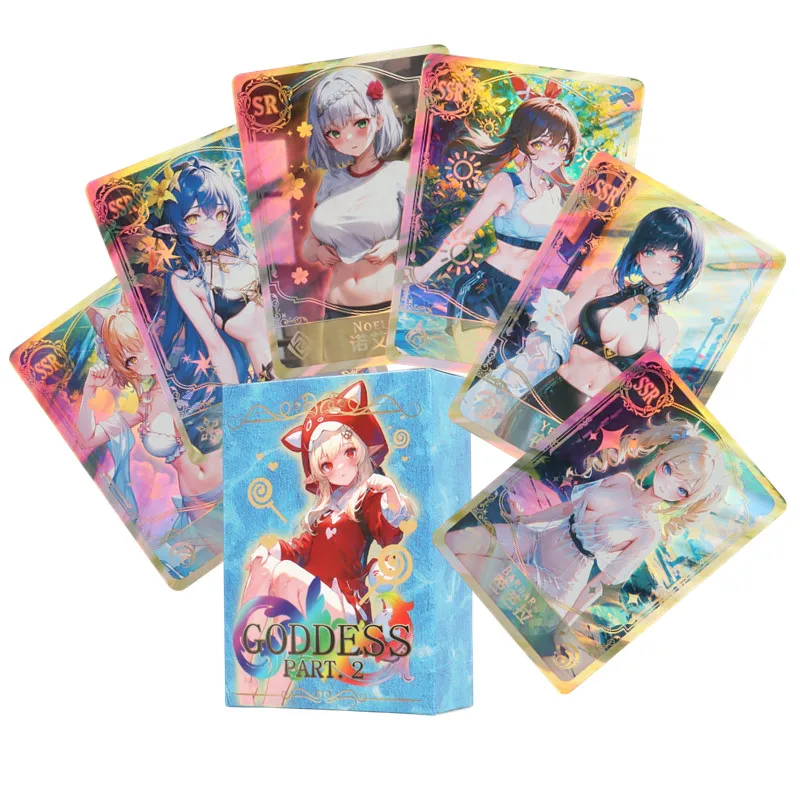 55Pcs Goddess Story Sexy Bikini Loli Swimsuit Card Not Repeating Charming Sexy goddess Card Indoorsman Collection Card