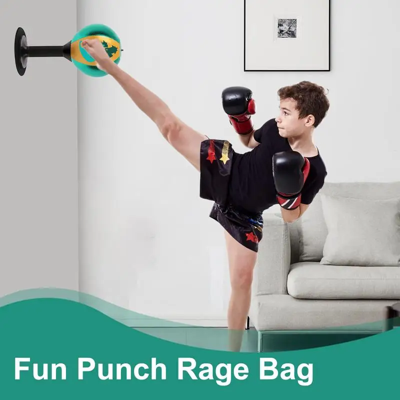 เดสก์ท็อป Punching BAG โต๊ะชกมวยพร้อมถ้วยดูดความเครียดบรรเทา Tabletop Punching BAG พร้อมปั๊มและถุงมือสนุก Punch Rage BAG