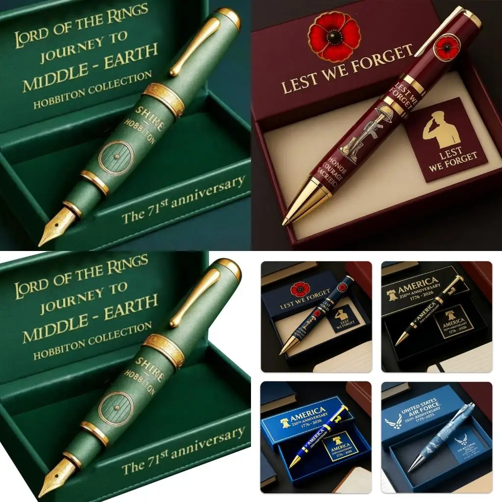  Collectors Edition Gel Pen Americans 250 Years Anniversary Premium Metal Pen Ensures Reliability Performances