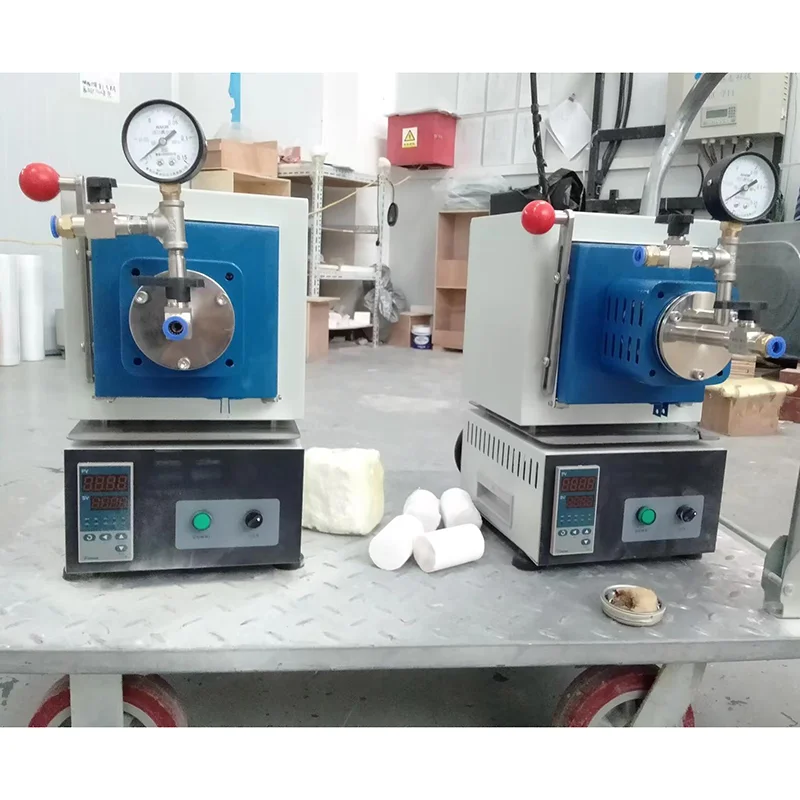 Lab Small 1100C Dual-use Benchtop Box-type Tubular Furnace with Box Muffle Furnace Tube Furnace 2 in 1 Can Be Used in Glove Box